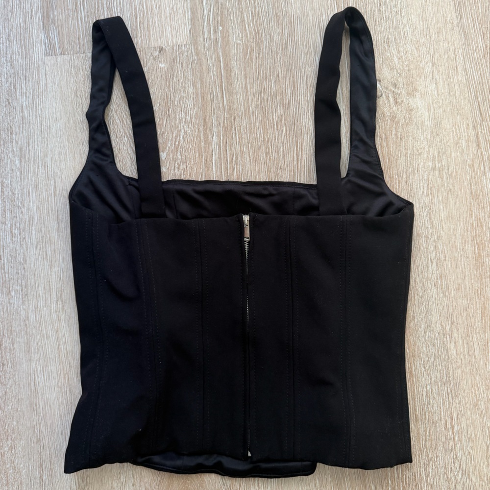 Zara Black Corset Top - Picture 2 of 6